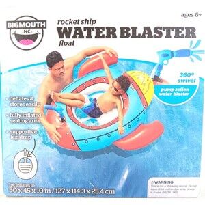 Rocket Ship Water Blaster Float 50" x 45" x 10" by Bigmouth Inc.  Ages 6+